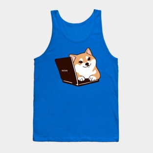 Laptop Shibe Tank Top